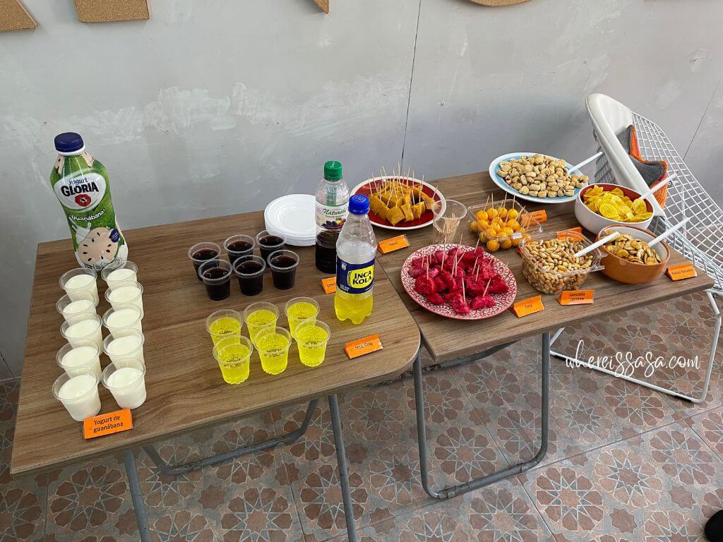 語言學校提供的祕魯特色食物試吃活動